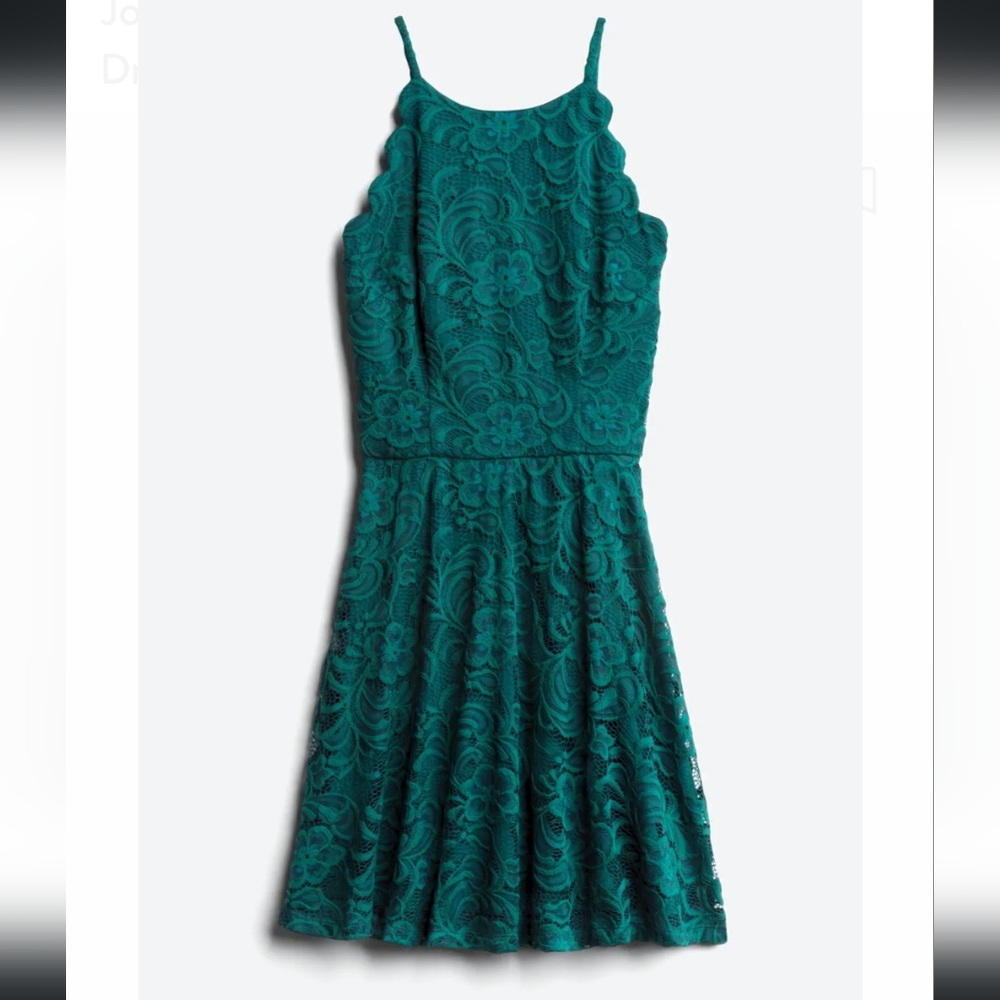 Dark Green Lace Dress